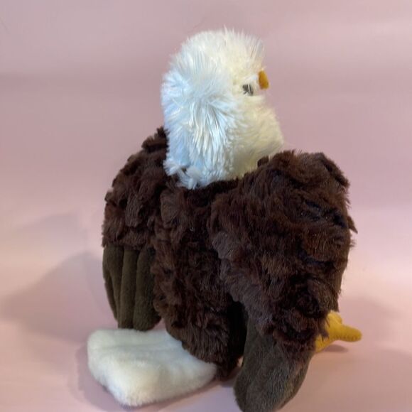 Wild Republic Bald Eagle Soft Brown White Plush Stuffed Animal 9" excellent use… - Picture 4 of 8